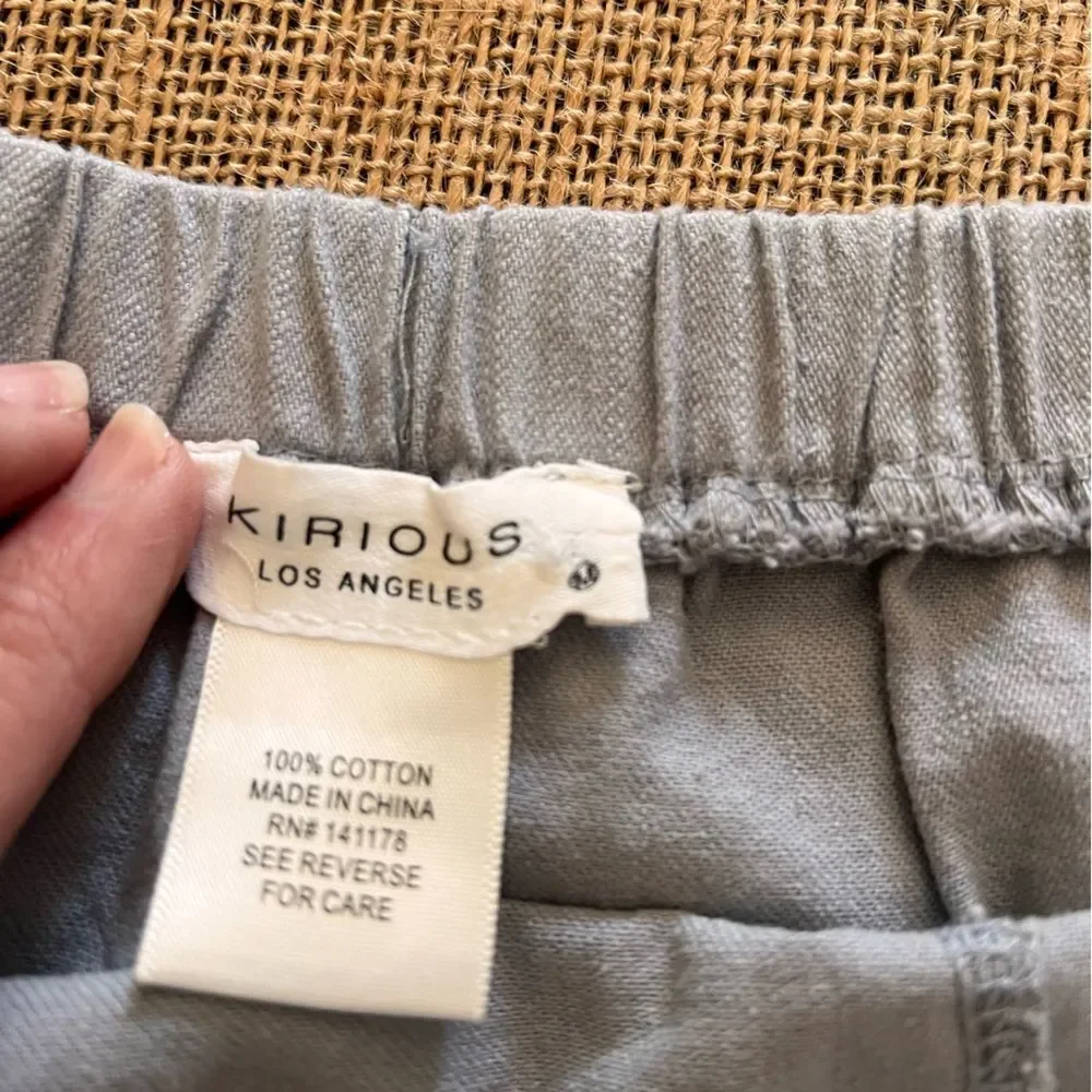 Denim Tiered Mini Skirt NWT w ruffled layers Chambray denim to light blue gray